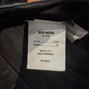 Buck Mason Dark Denim Pants
